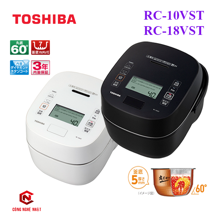 Nồi Cơm Điện Hút Chân Không TOSHIBA RC-10VST