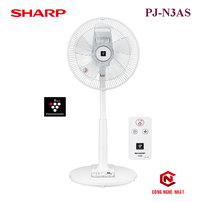 Quạt Điện SHARP PJ-N3AS Điều Khiển Từ Xa Thiết Kế Đơn Giản Tinh Tế [Model 2021-2022]