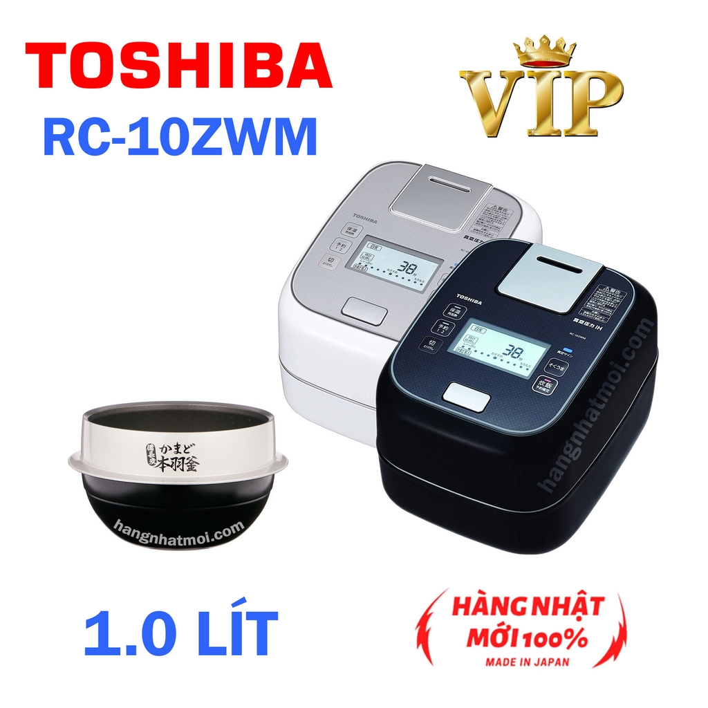 Nồi cơm điện Cao tần IH Áp suất Toshiba RC-10ZWM cao cấp