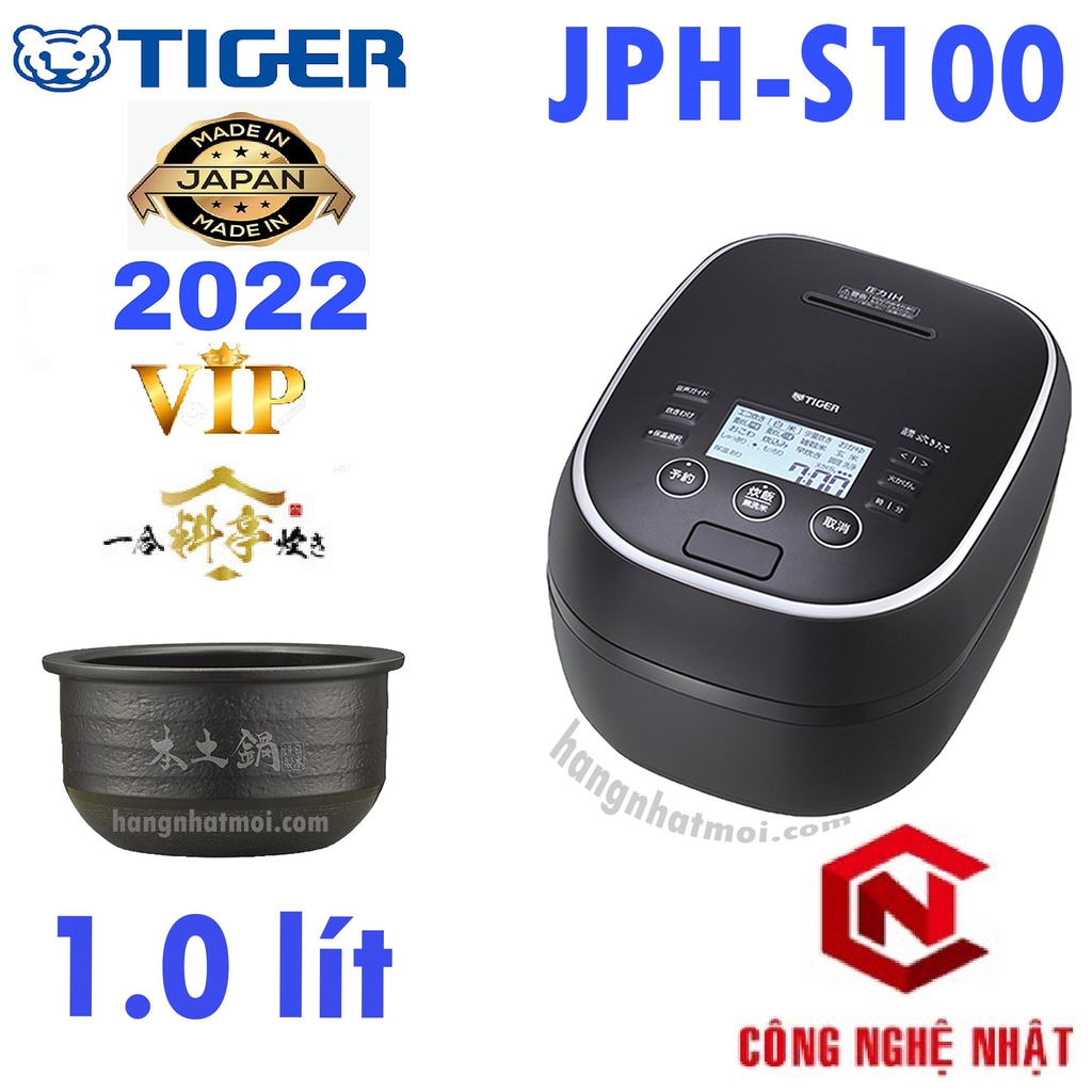 Nồi cơm điện cao tần áp suất Tiger JPH-S100 Chính hãng Nhật