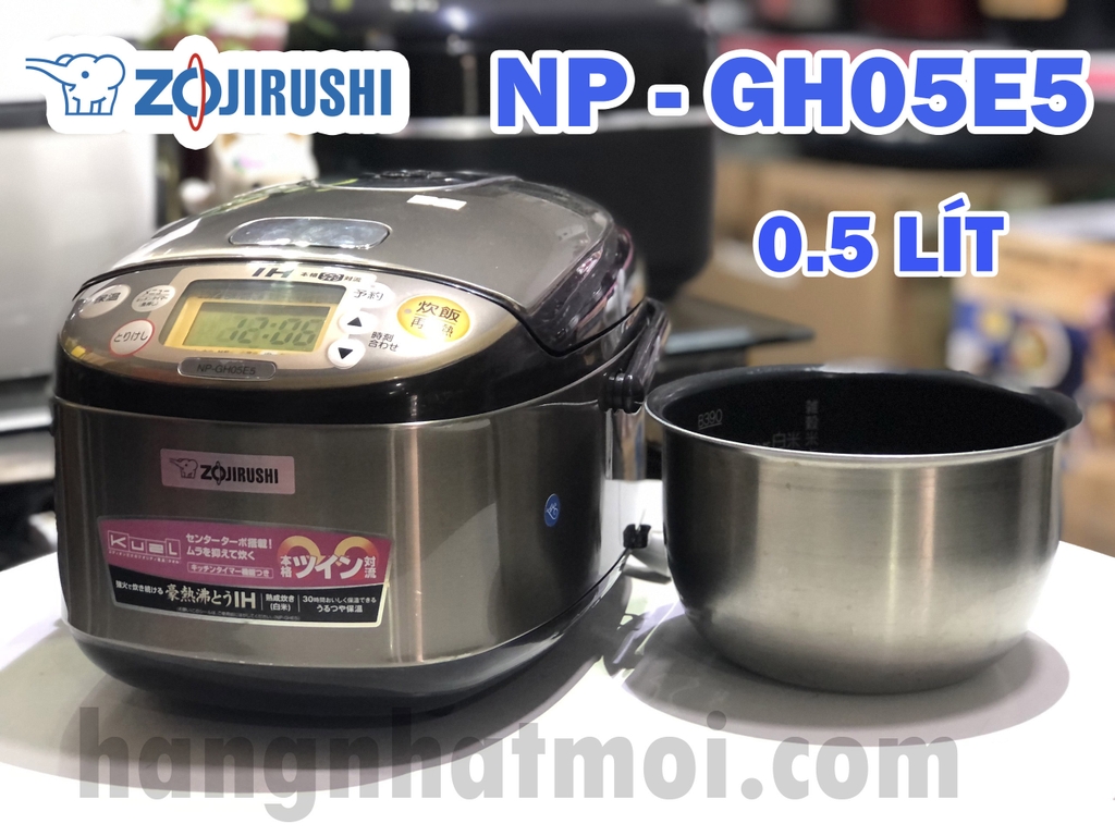 Nồi cơm điện Cao tần IH Zojirushi NP-GH05E5 2nd 90% Date 2018