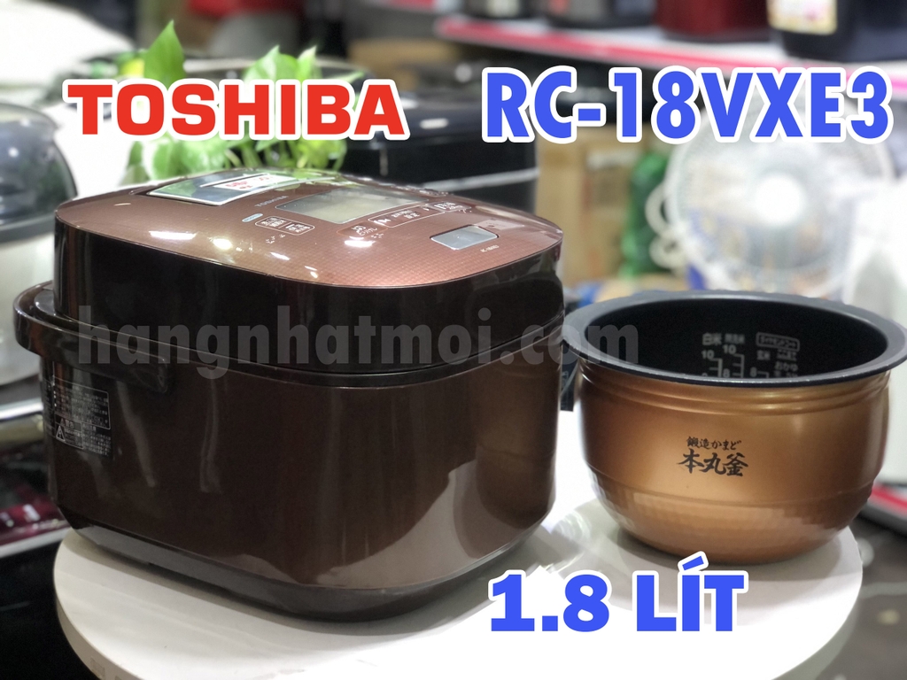 Nồi cơm điện Cao tần IH Áp suất Toshiba RC-18VXE3 2nd 95%