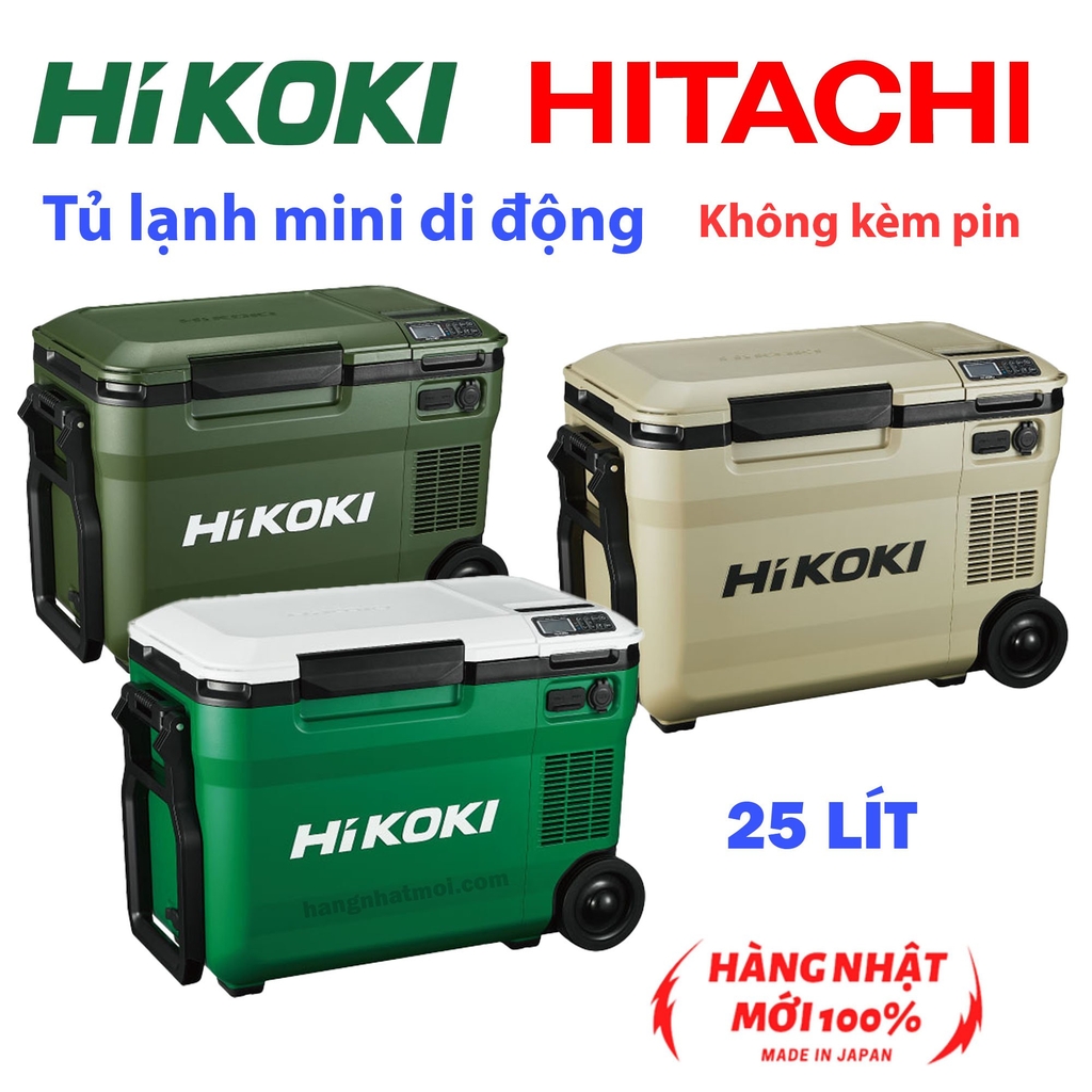 Tủ lạnh mini/tủ lạnh xe hơi nội địa Nhật Hikoki 25L không kèm pin 2023