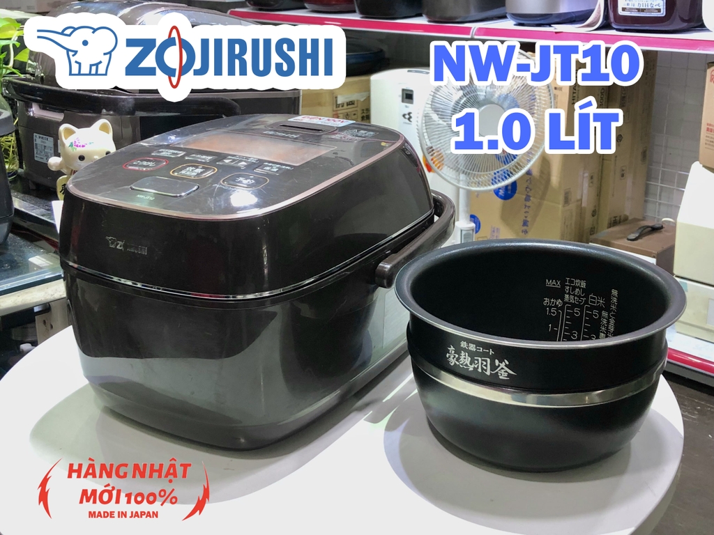 Nồi cơm điện Cao tần IH Áp suất Tác đường Zojirushi NW-JT10 Nội địa Nhật mới 90%