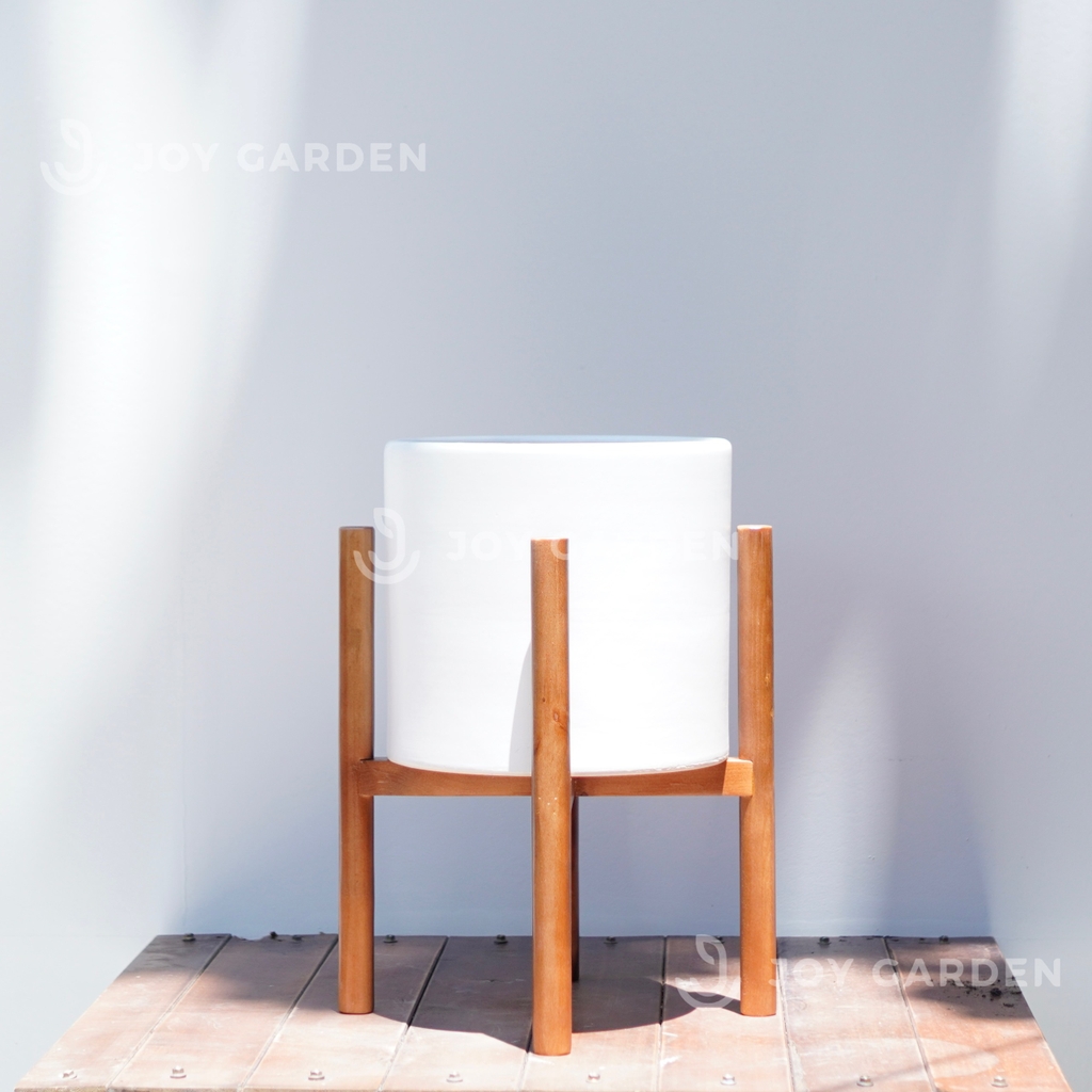 Đôn gỗ [Wooden Plant Stand] (D31H35 Caramel)