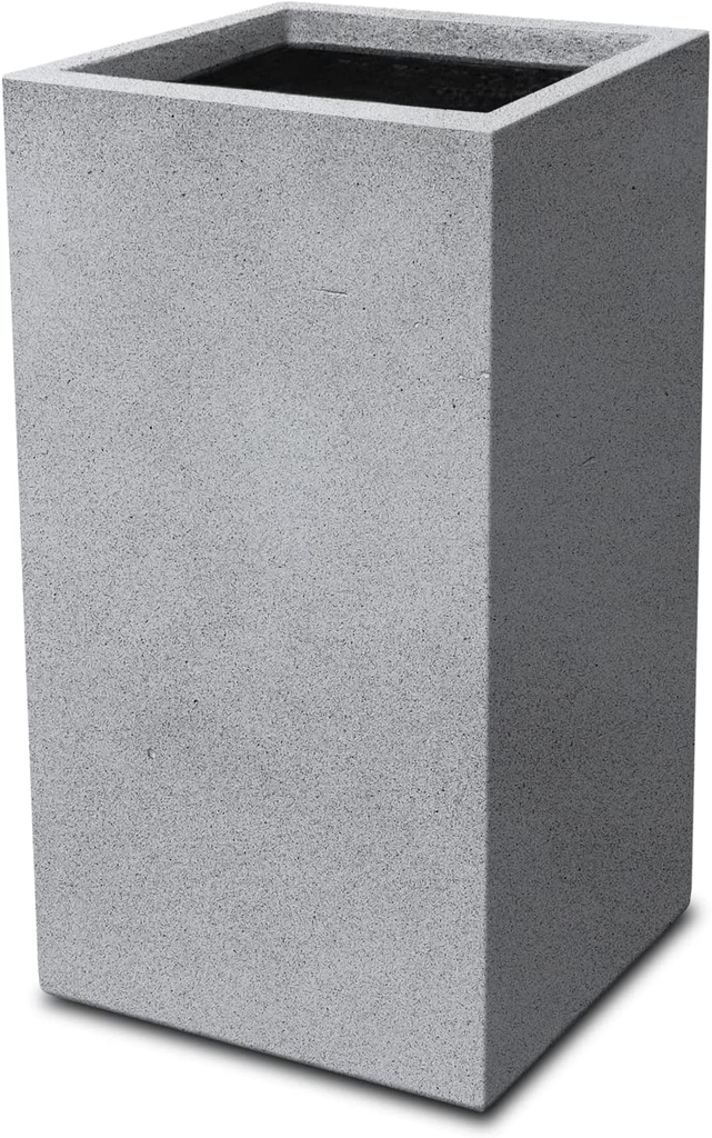 Chậu Ximang Trụ Vuông [Square Concrete Tall Planter] (D40H80)