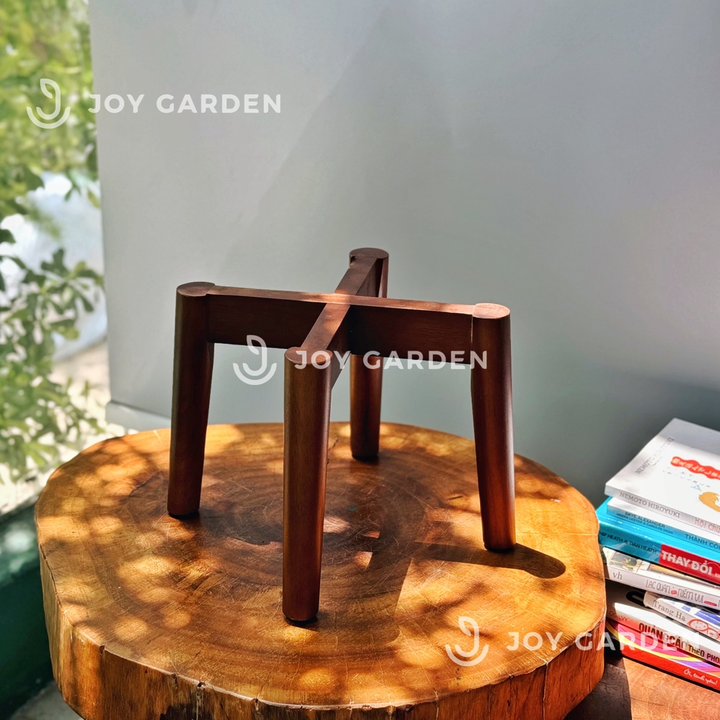 Đôn gỗ [Wooden Plant Stand] (D25H19 Caramel)