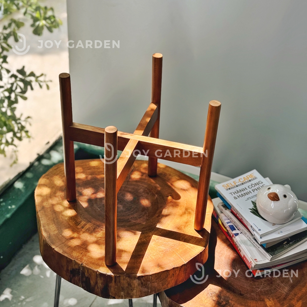 Đôn gỗ [Wooden Plant Stand] (D31H35 Caramel)