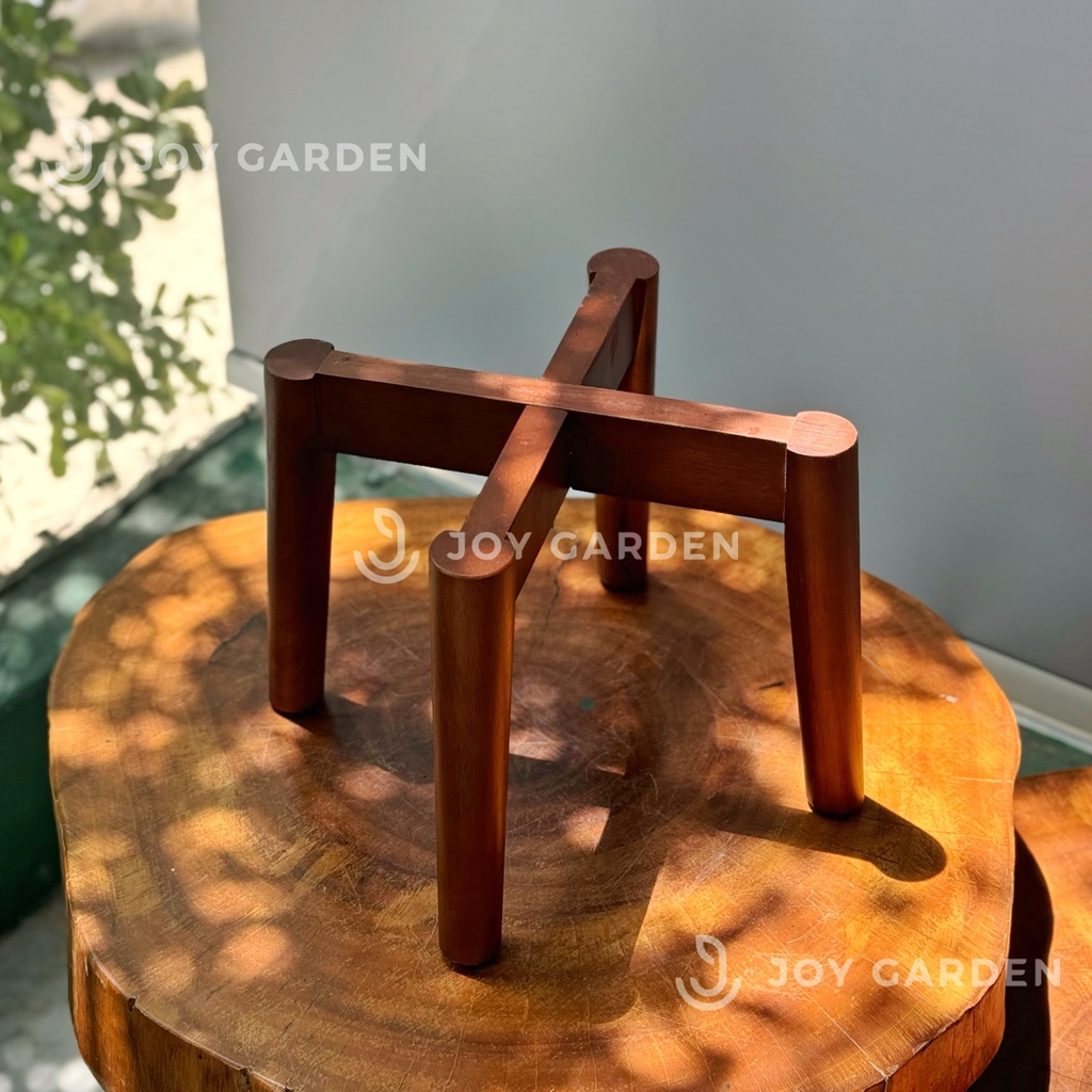 Đôn gỗ [Wooden Plant Stand] (D25H19 Caramel)