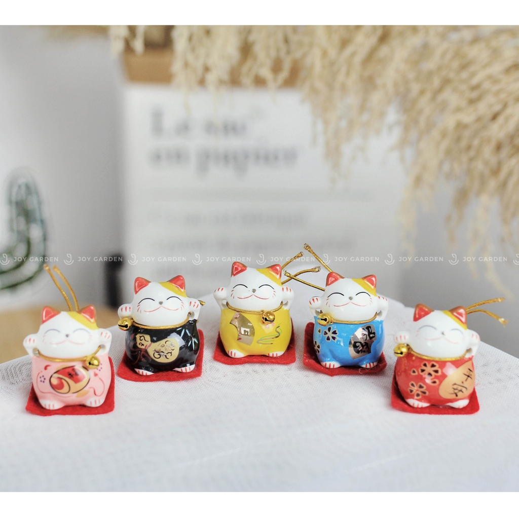 Mèo Sứ Chiêu Tài [size 4x4cm]