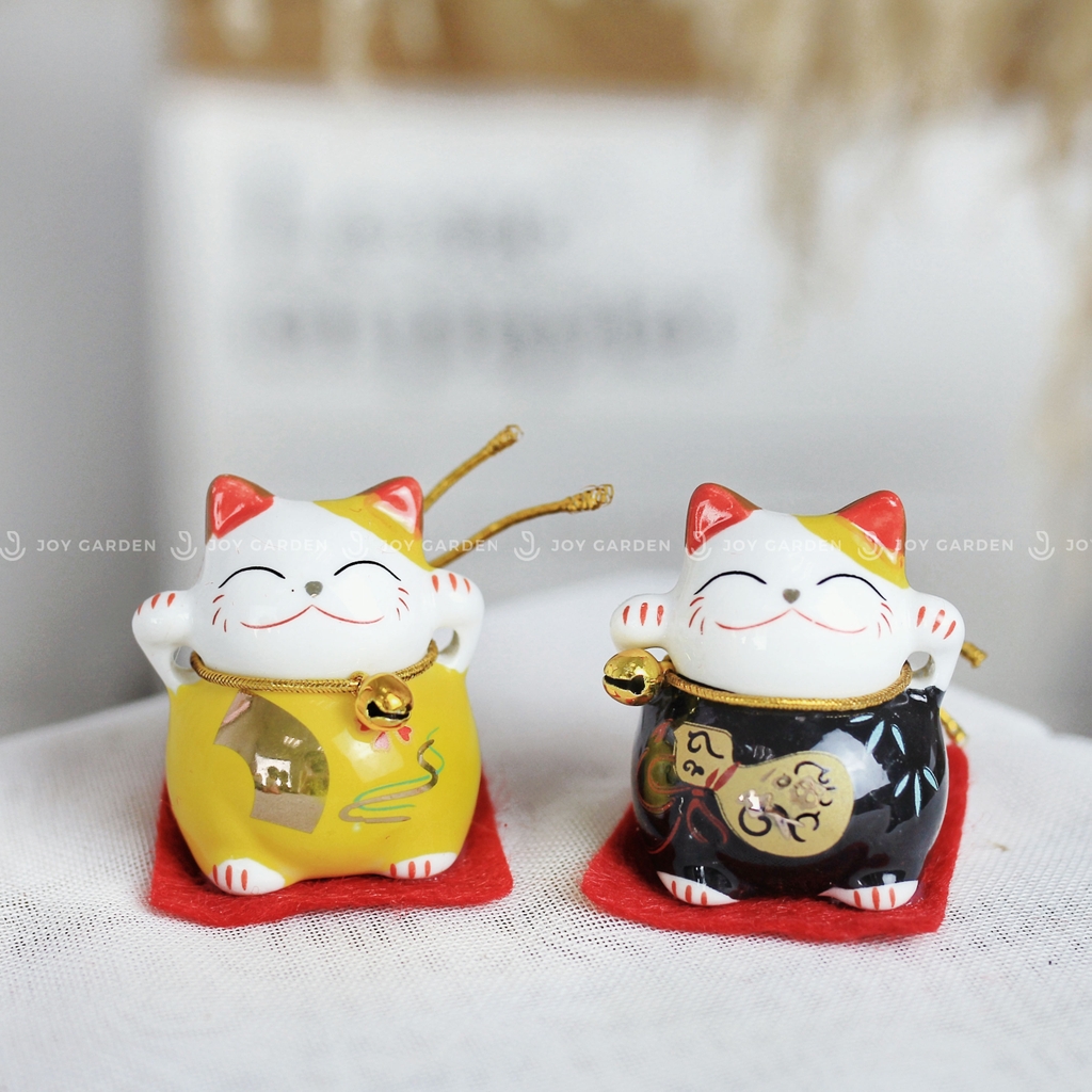 Mèo Sứ Chiêu Tài [size 4x4cm]