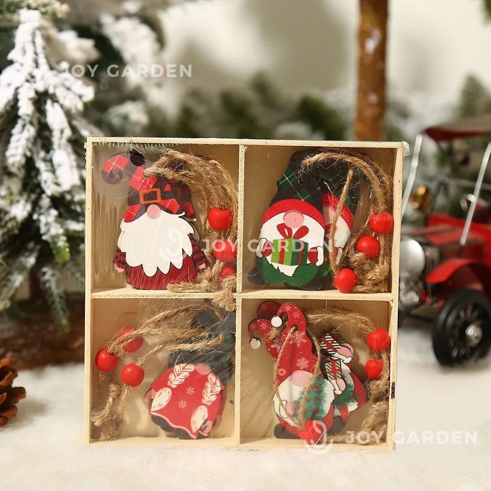 Set 12 Tag gỗ Thần lùn [12 pcs Gnome Wooden Tag]