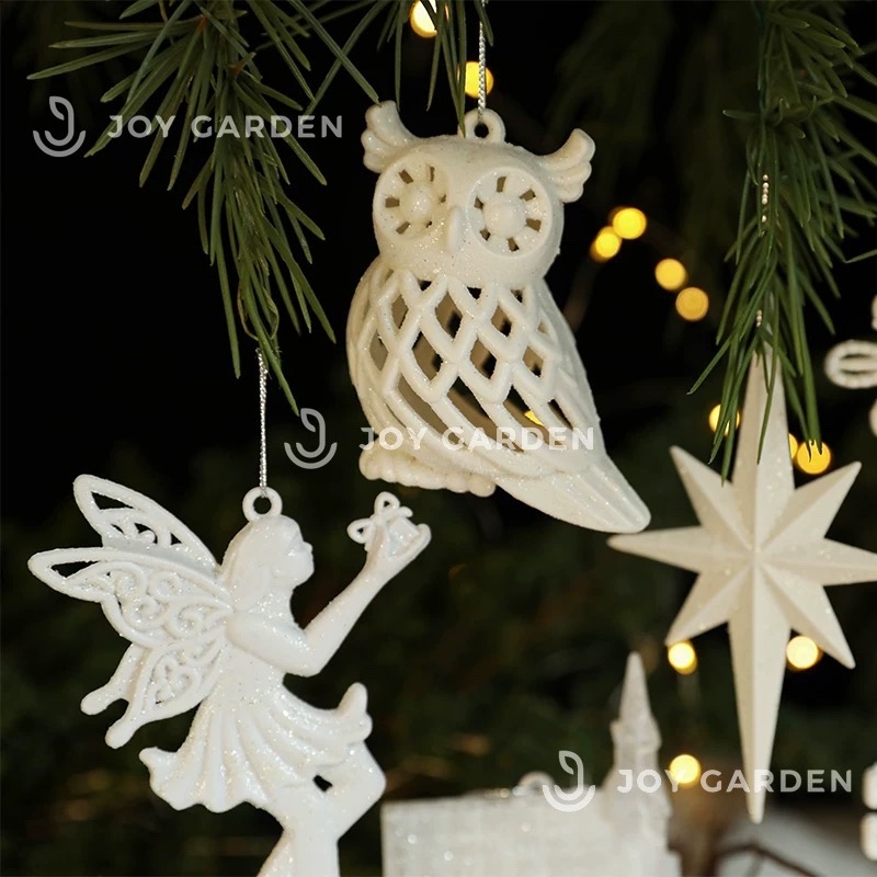 Cú mèo Giáng sinh/ Xmas White Owl