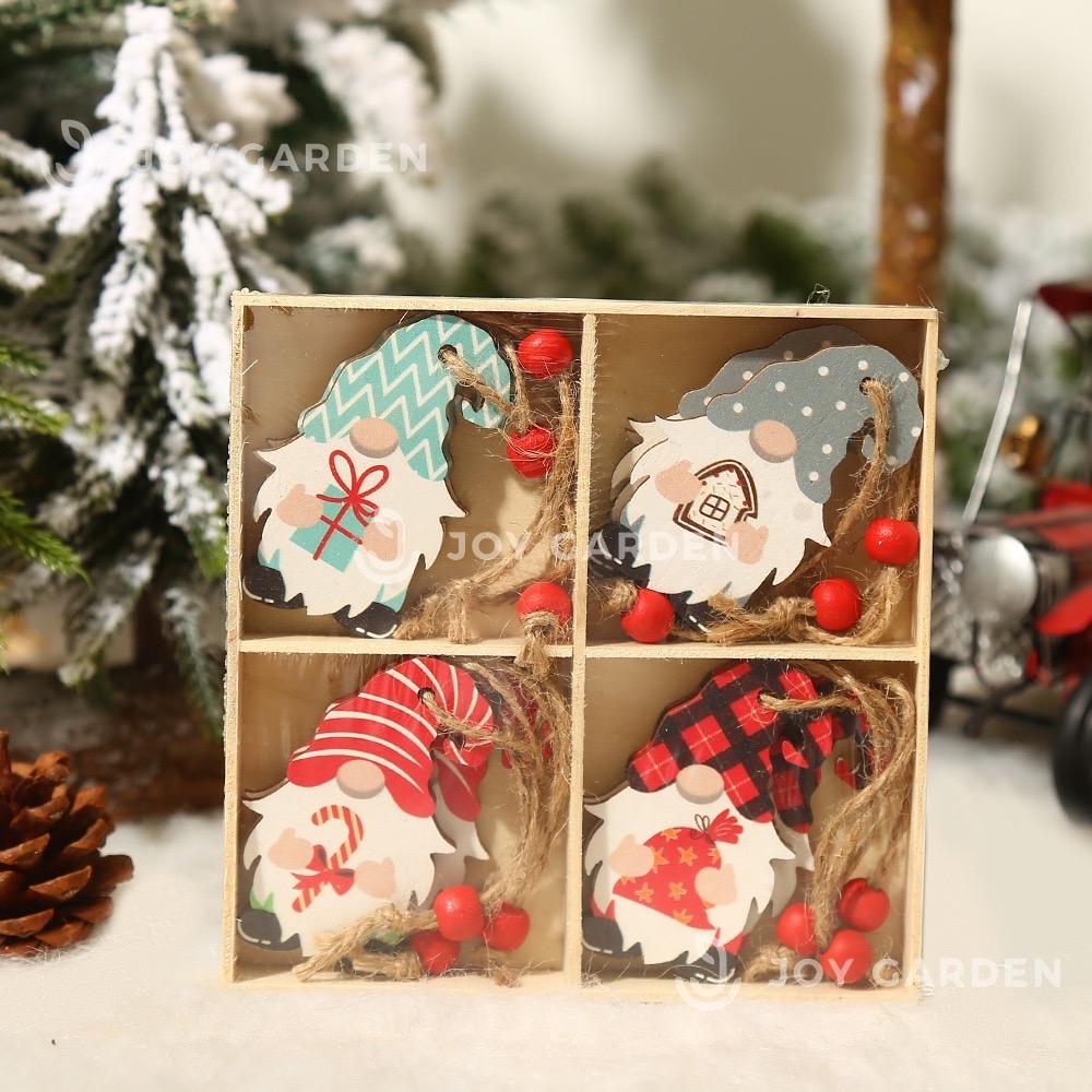 Set 12 Tag gỗ Thần lùn [12 pcs Gnome Wooden Tag]