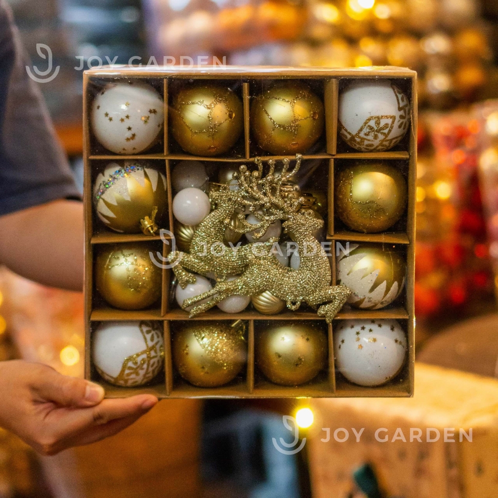 Set Châu 40 món/Tuần lộc [40pcs Christmas Ball Ornaments/Reindeer]