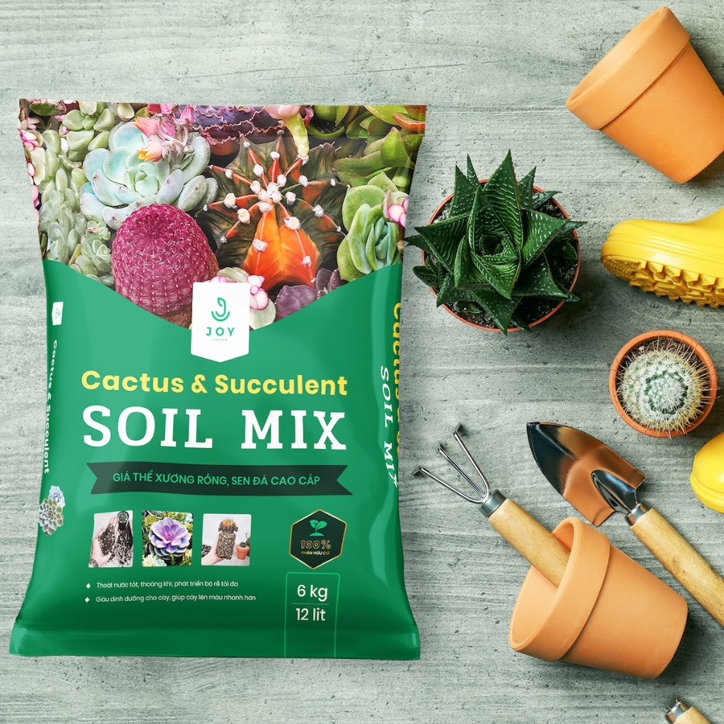 SOIL MIX (~6kg) - Đất trồng sen đá 85% đá khoáng