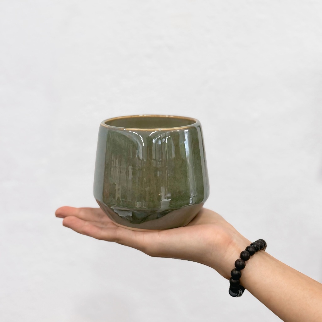 Chậu Kim Cương Cao vintage - Chậu trồng sen đá, xương rồng mini | Joy Garden