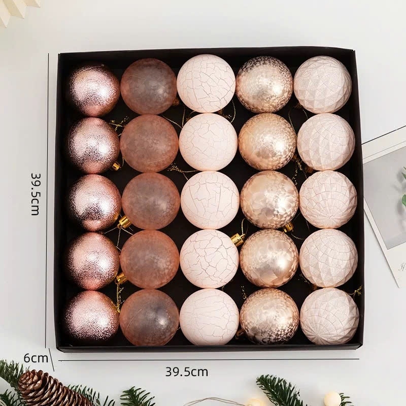 Hộp 25 quả châu cao cấp tông màu trendy (size 60mm)