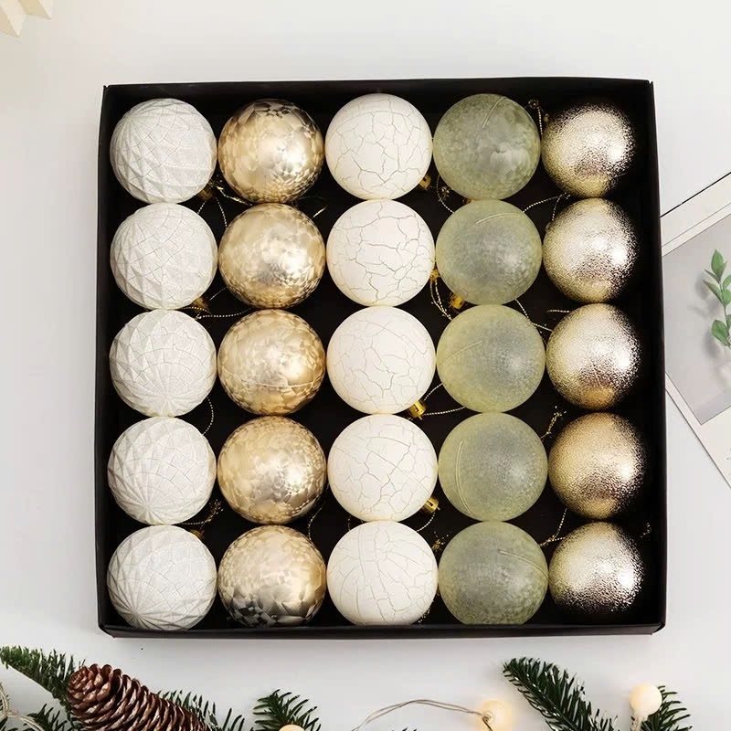 Hộp 25 quả châu cao cấp tông màu trendy (size 60mm)