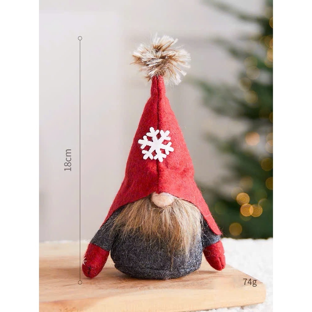 Thần lùn nhồi bông trang trí Giáng Sinh phong cách Bắc Âu