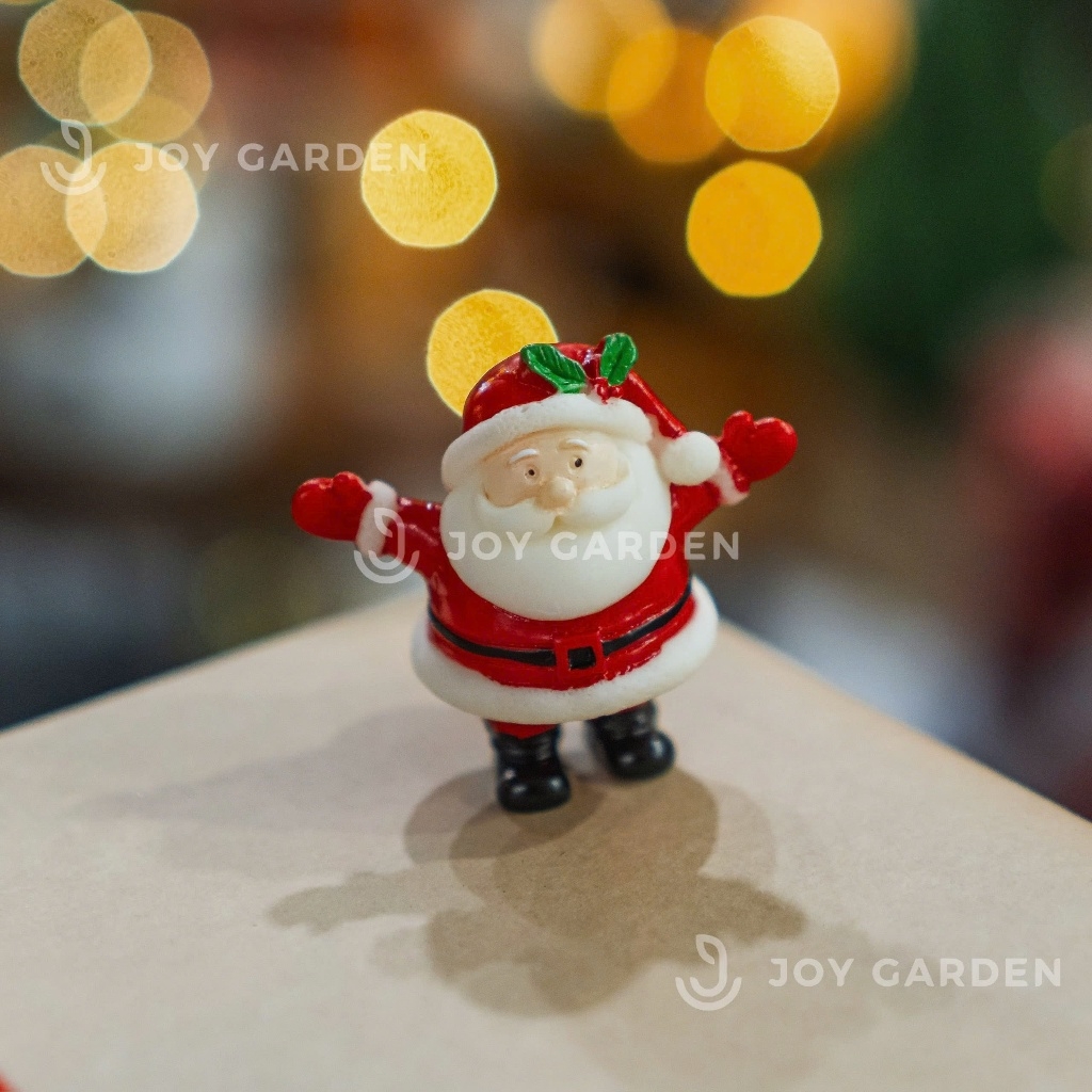 Tượng mini trang trí chậu cây Giáng Sinh