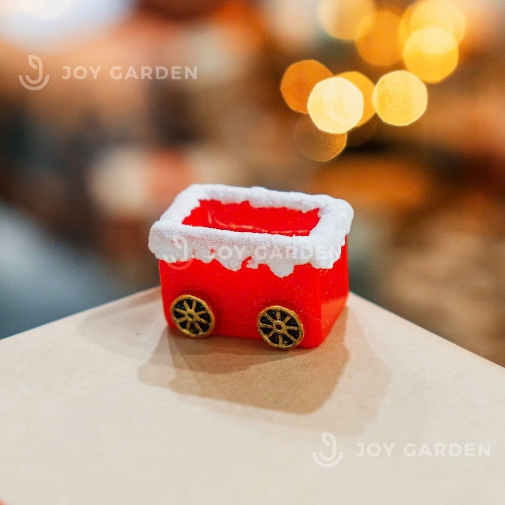 Tượng mini trang trí chậu cây Giáng Sinh