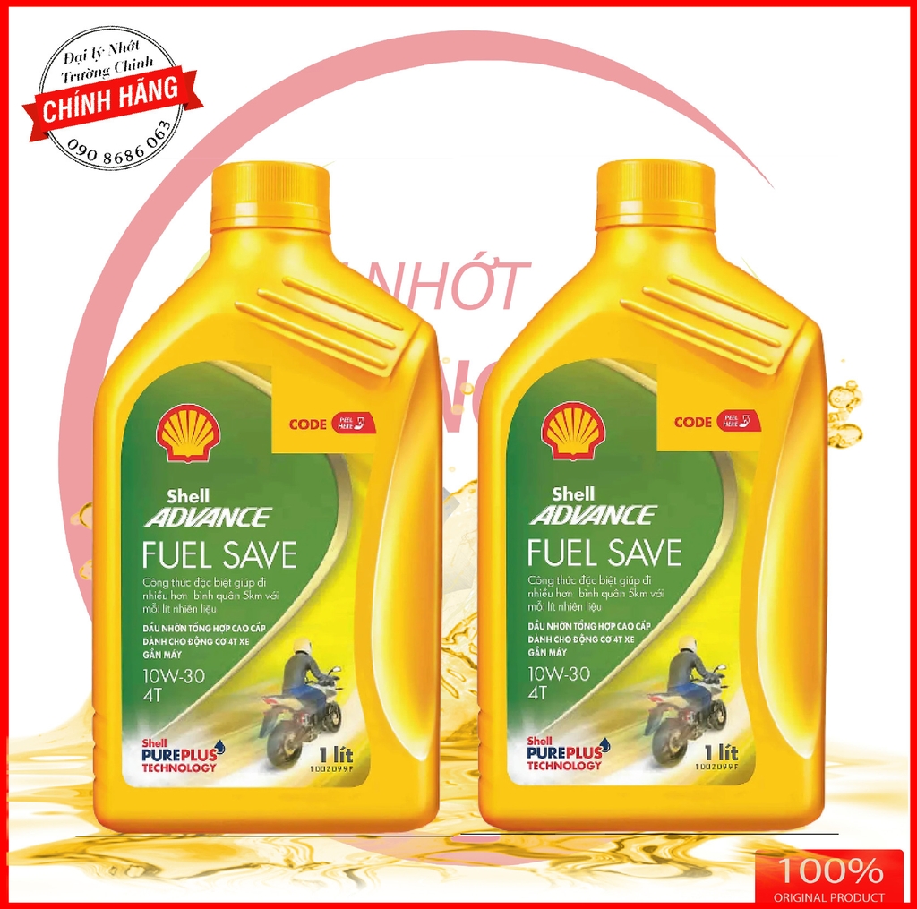 Nhớt Shell Advance Fuel Save 10W30 tiết kiệm nhiên liệu dành cho xe số ...