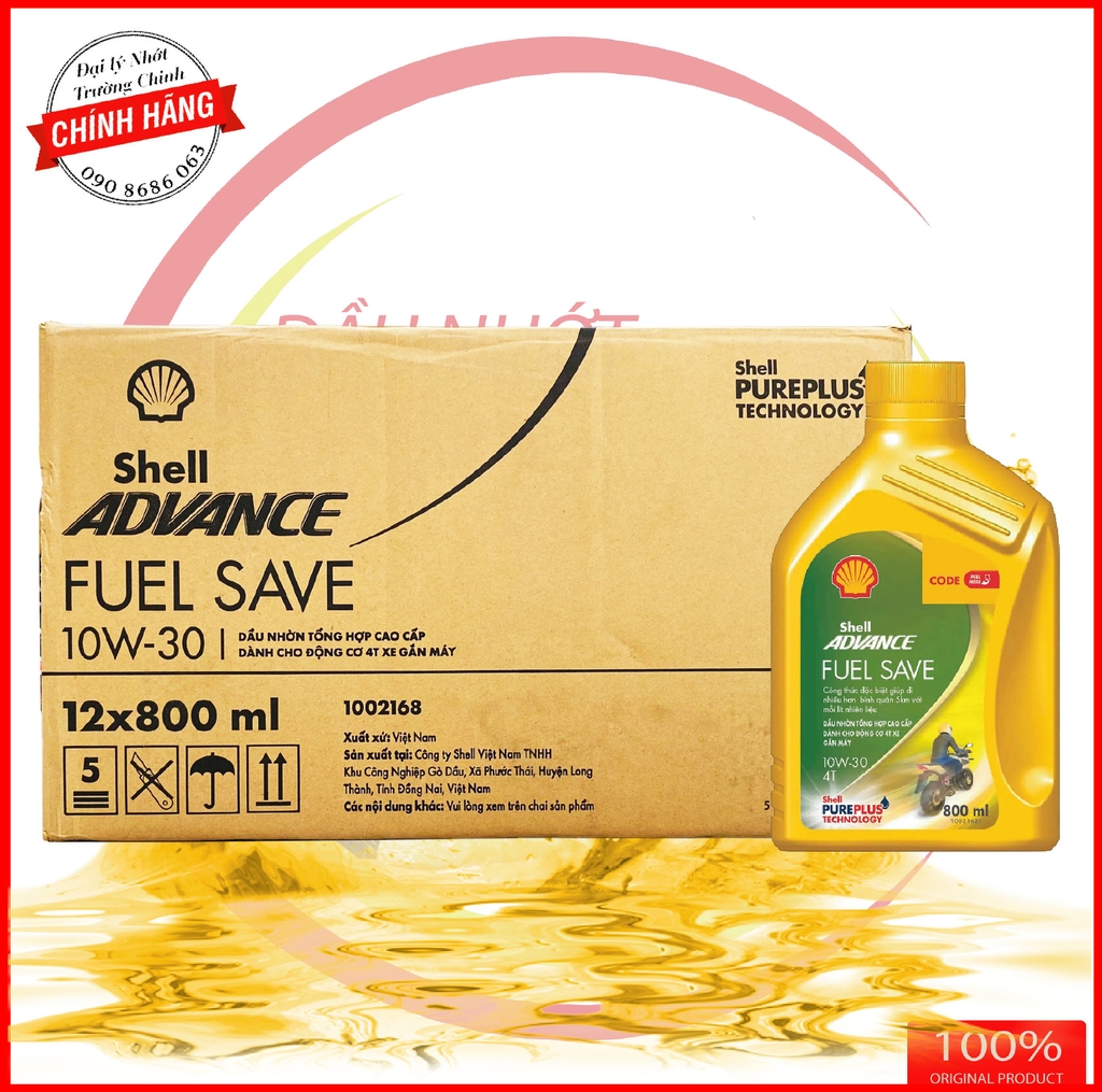 Thùng Nhớt Shell Advance Fuel Save 10W30 tiết kiệm nhiên liệu dành cho ...