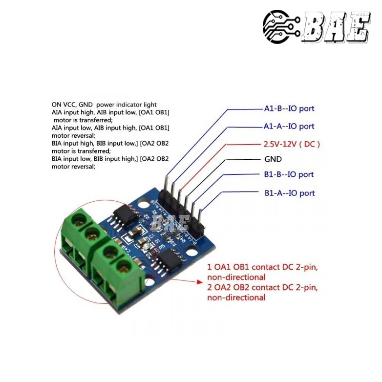 Mạch điều khiển động cơ L9110s - BAE - Module - Linh kiện - Phụ kiện ...