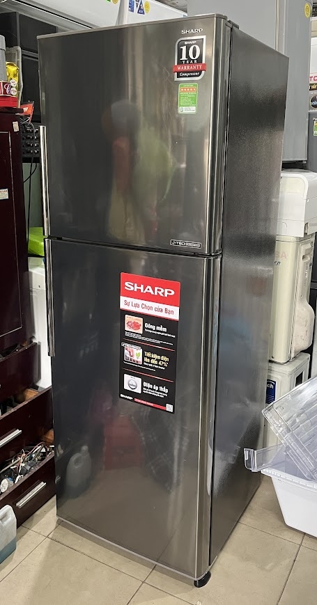 Tủ lạnh cũ Sharp Inverter SJ-X316E-SL 314 lít tiết kiệm điện mới 95%