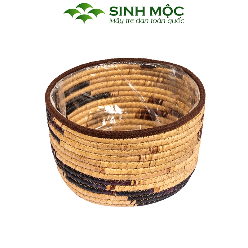 Chậu cây lục bình, chậu cây trang trí, giỏ lục bình, chậu cây để bàn, decor chụp ảnh Sinh Mộc - M1022