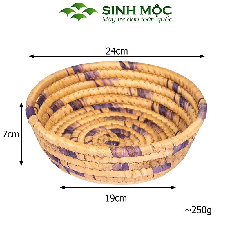 [Giá xưởng] Khay lục bình, decor lục bình, khay đựng đồ đa năng, decor bàn ăn, trang trí phòng khách Sinh Mộc  - M1025