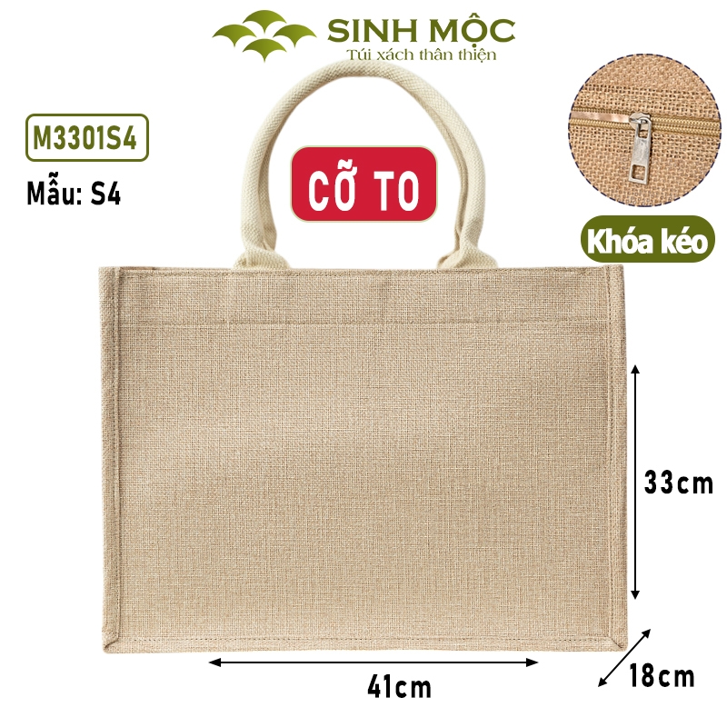 Túi laptop, túi máy tính, túi cói, túi đựng laptop, túi đay - M3301C (Đay linen)