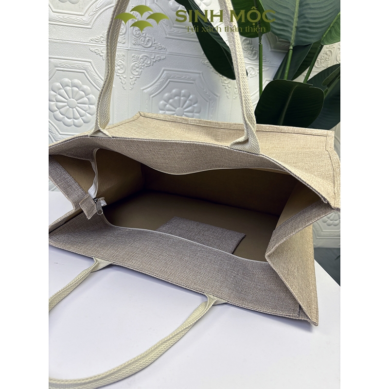 Túi laptop, túi máy tính, túi cói, túi đựng laptop, túi đay - M3301C (Đay linen)