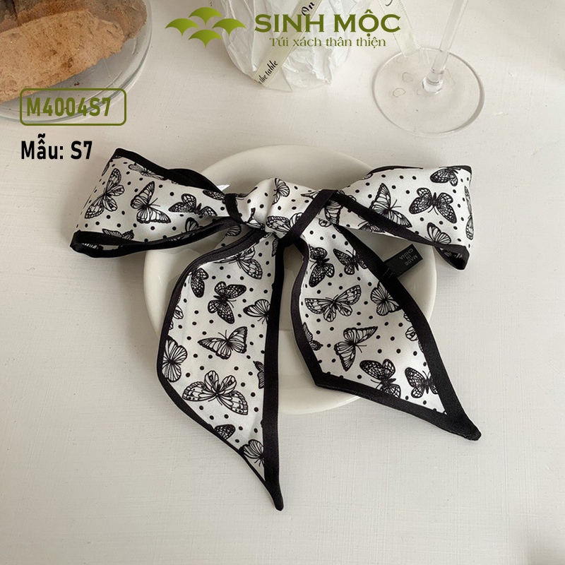Khăn lụa Hàn Quốc, khăn buộc túi, khăn quấn túi xách - M4004