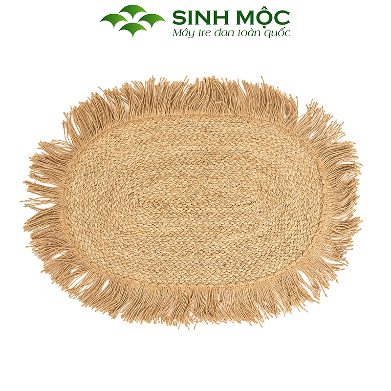 Thảm vintage, thảm chùi chân, decor trang trí phòng khách, cói decor, thảm chụp ảnh Sinh Mộc - M2015