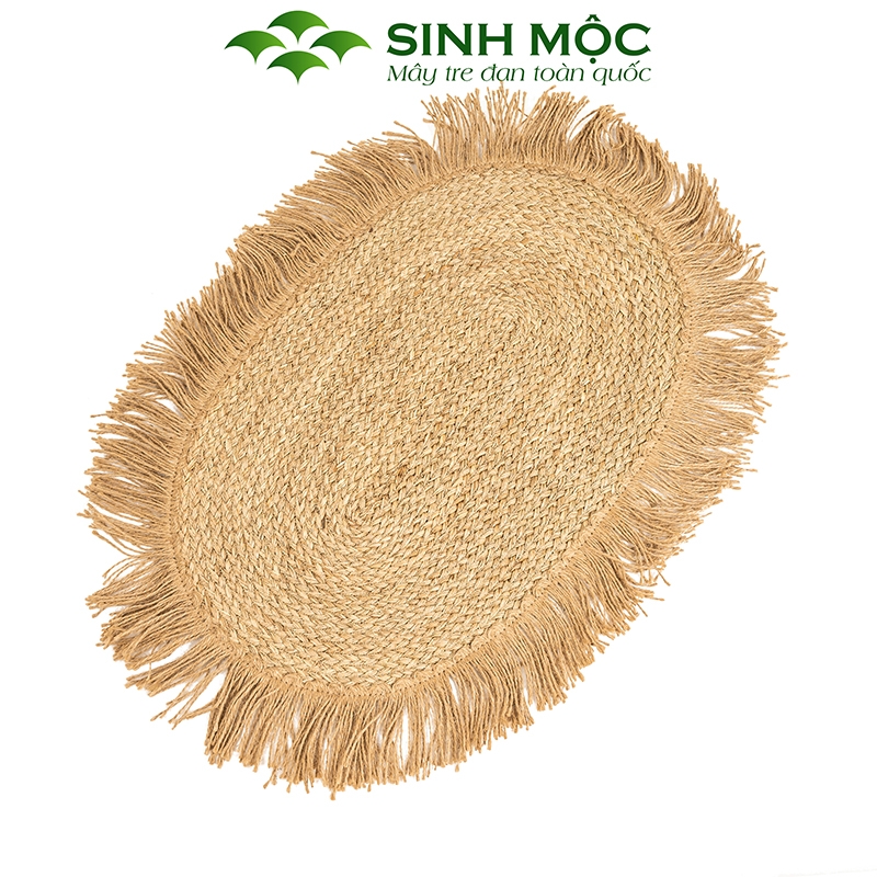 Thảm vintage, thảm chùi chân, decor trang trí phòng khách, cói decor, thảm chụp ảnh Sinh Mộc - M2015