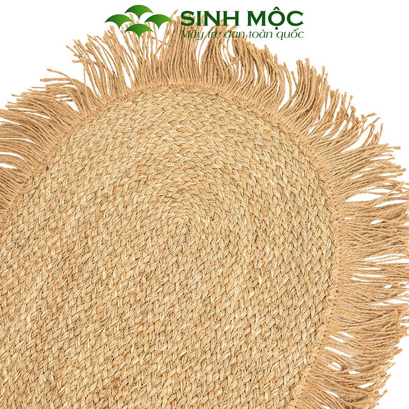 Thảm vintage, thảm chùi chân, decor trang trí phòng khách, cói decor, thảm chụp ảnh Sinh Mộc - M2015