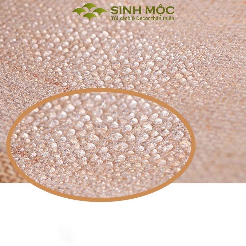 Túi cói đi biển, túi cói vintage, túi du lịch, Sinh Mộc – M3602 (có cúc)