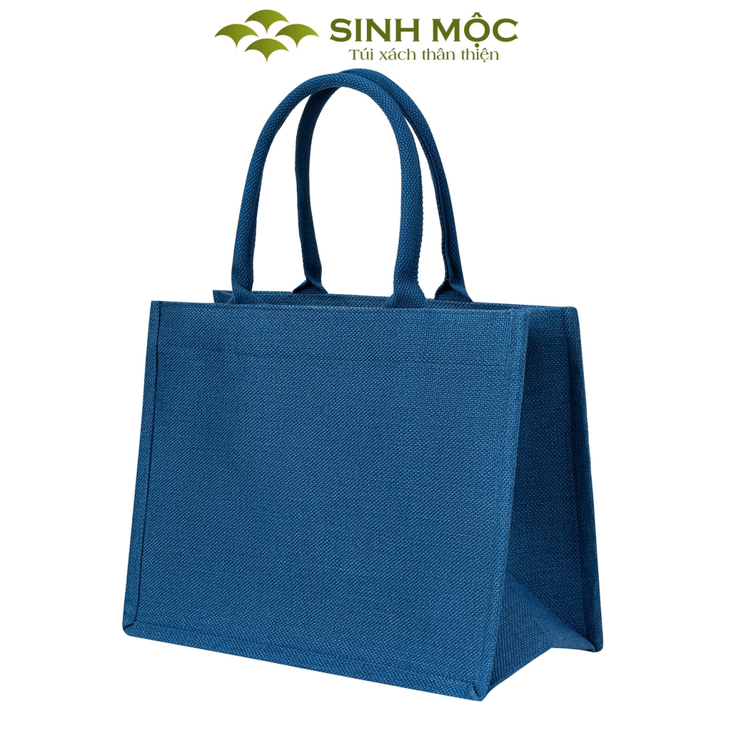 Túi linen to cỡ lớn chống thấm nước – túi xách thời trang đựng nhiều đồ - M3305B (linen xanh)