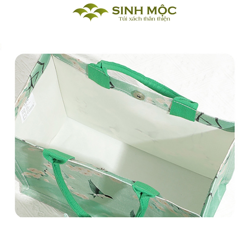 Túi xách nữ túi canvas chim én hoa đào thời trang chống nước – M3004