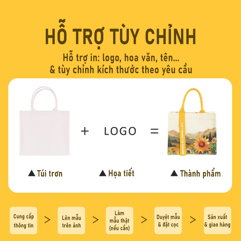 Túi canvas có khóa kéo, túi xách có khoá kéo, túi xách nữ có khóa kéo - M30K(có khóa)