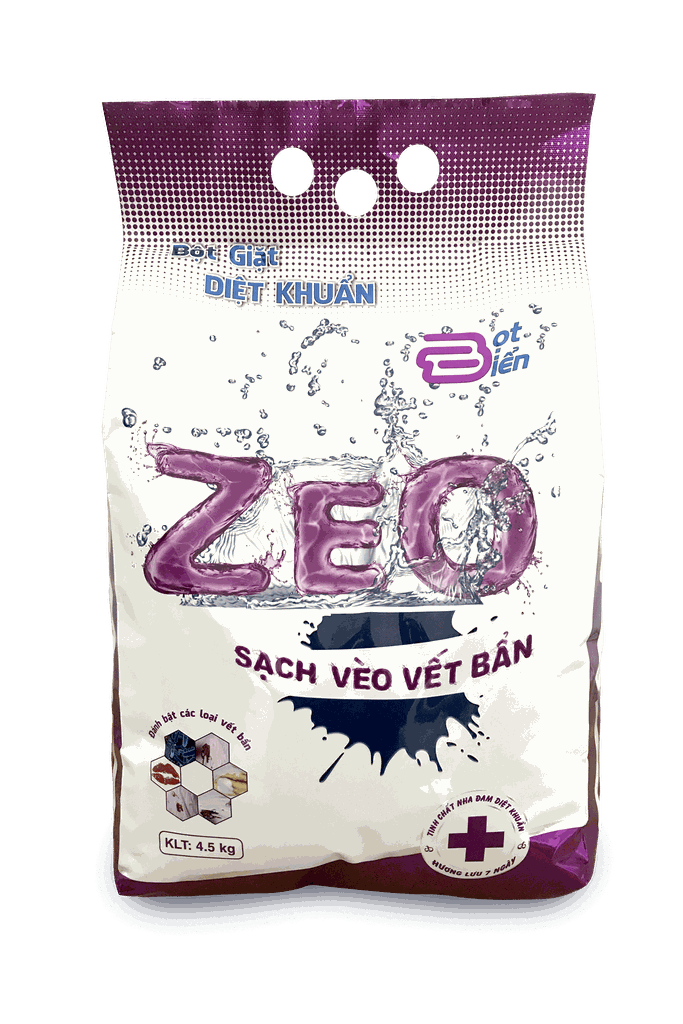 Bột giặt ZeO 4.5Kg - Bọt biển