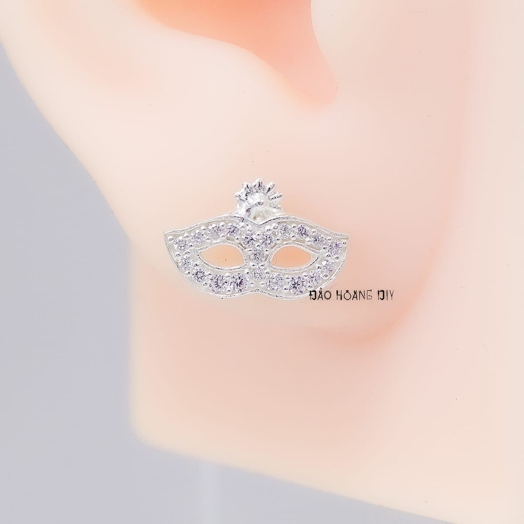 Bông Tai Bạc Nữ Kiểu Nụ Hình Chiếc Mặt Nạ Hoa Xinh Xắn H2410230076