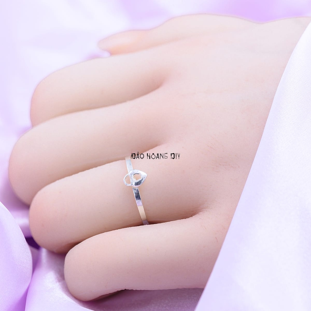 Nhẫn Bạc Nữ Teen Hình Ổ Khóa N2408280044