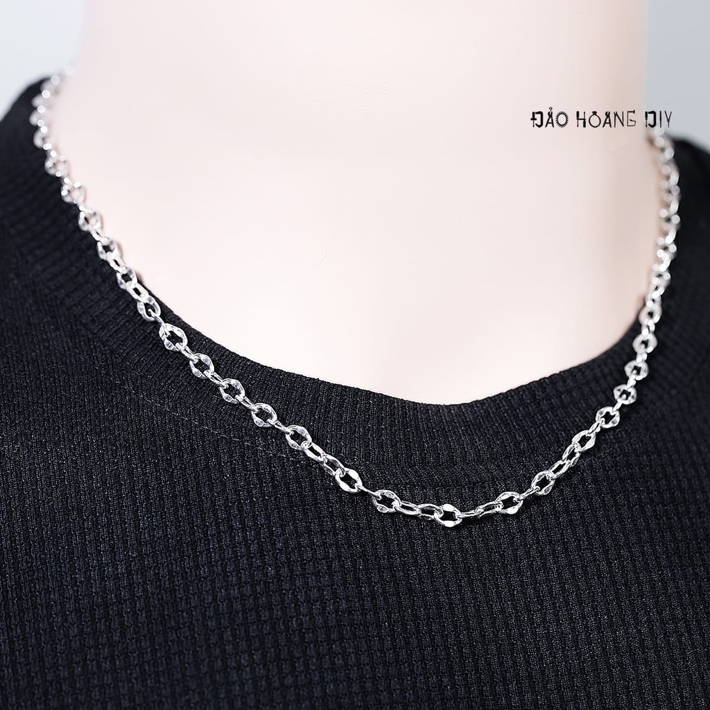 Dây Chuyền Bạc Nam Mắt Xích Thưa Nhiều Style D2411210009