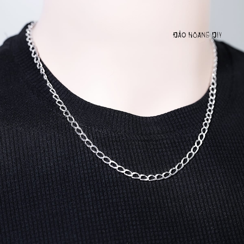 Dây Chuyền Bạc Nam Mắt Xích Thưa Nhiều Style D2411210012