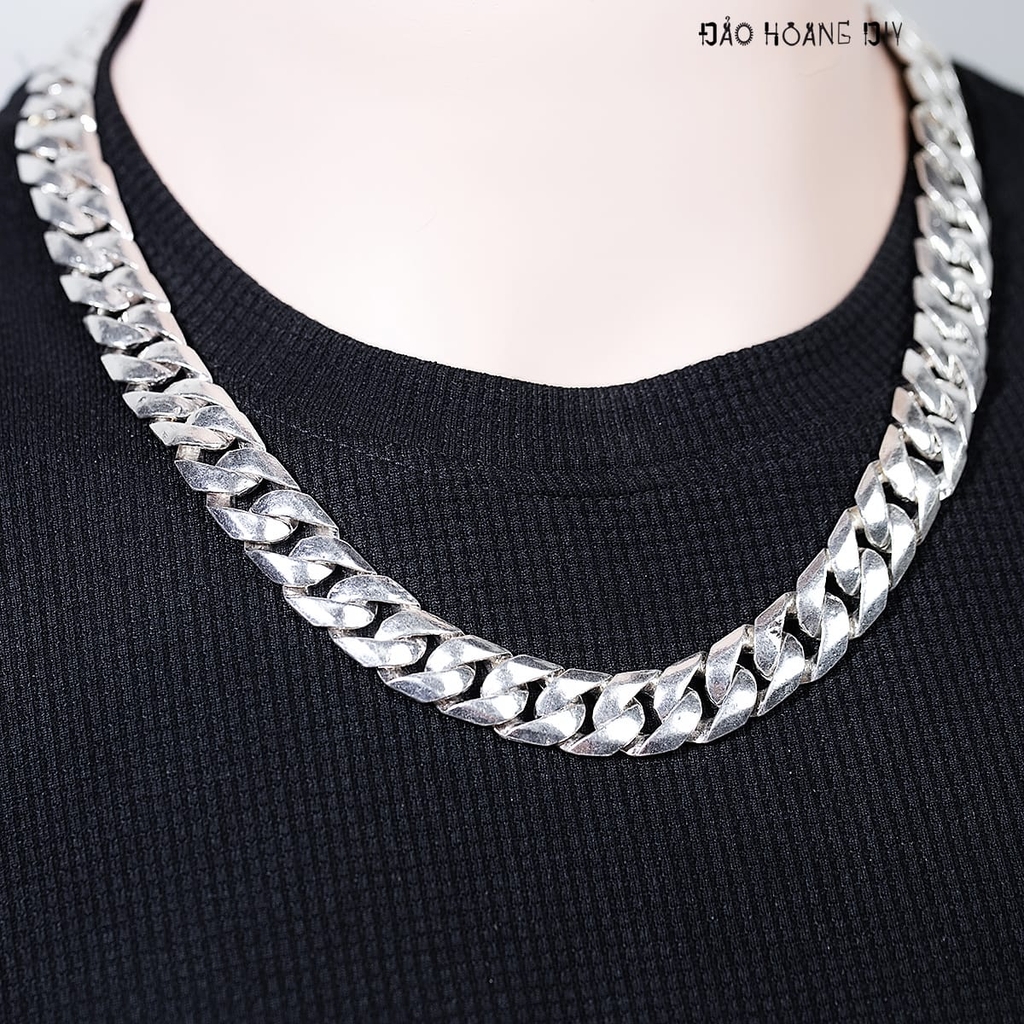 Dây Chuyền Bạc Nam Mắt Xích Đơn Truyền Thống Bản To D2411220035