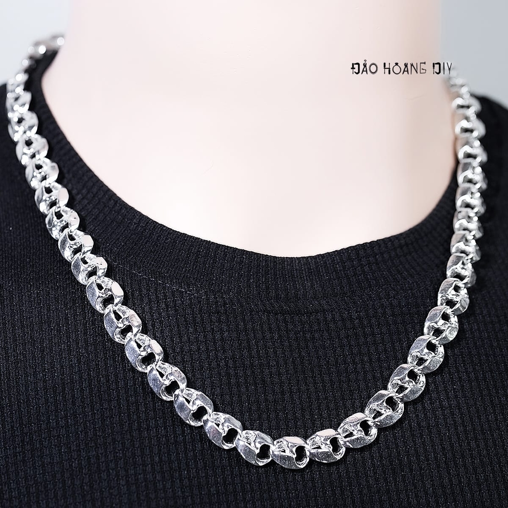 Dây Chuyền Bạc Nam Mắt Xích Kiểu Dày Dặn Cứng Cáp D2411230003