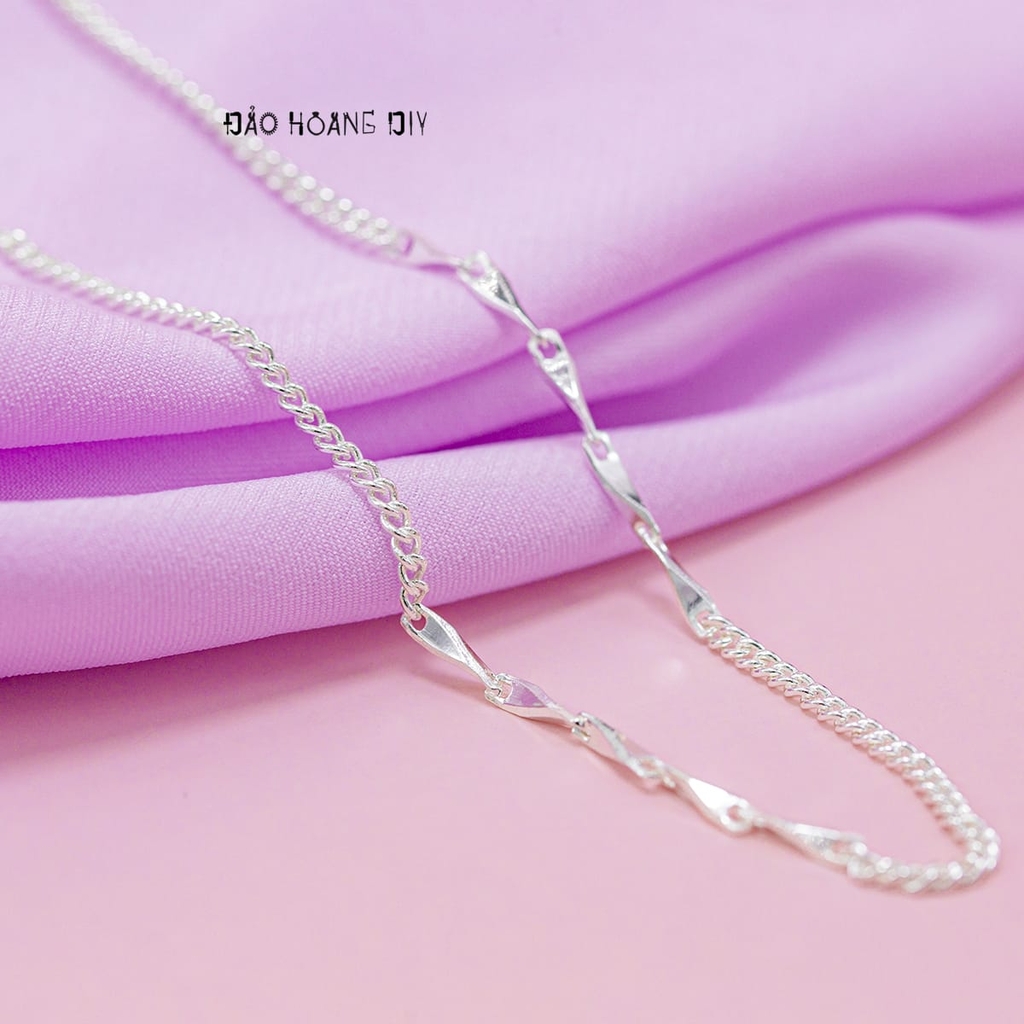 Dây Chuyền Bạc Nữ Kiểu Dây Đơn Mix Sợi Đặc Nhỏ Xinh Xắn